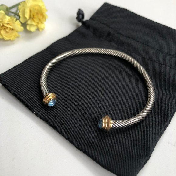 😃 Free With Any Purchase Silver Tone Open Cuff Bracelet - Picture 1 of 6